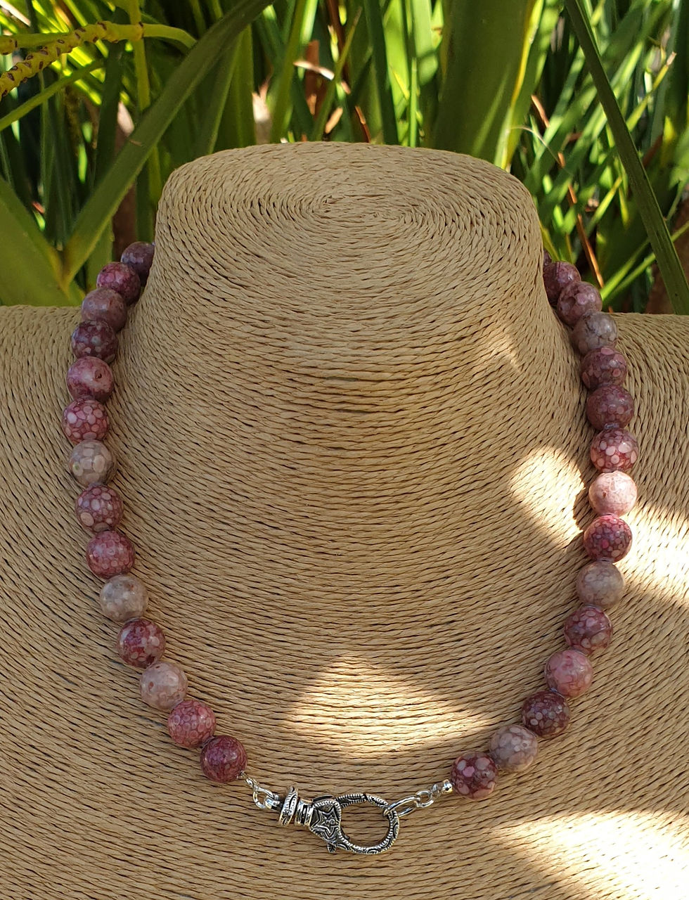 Thumbnail: Red Chrysanthemum necklace 