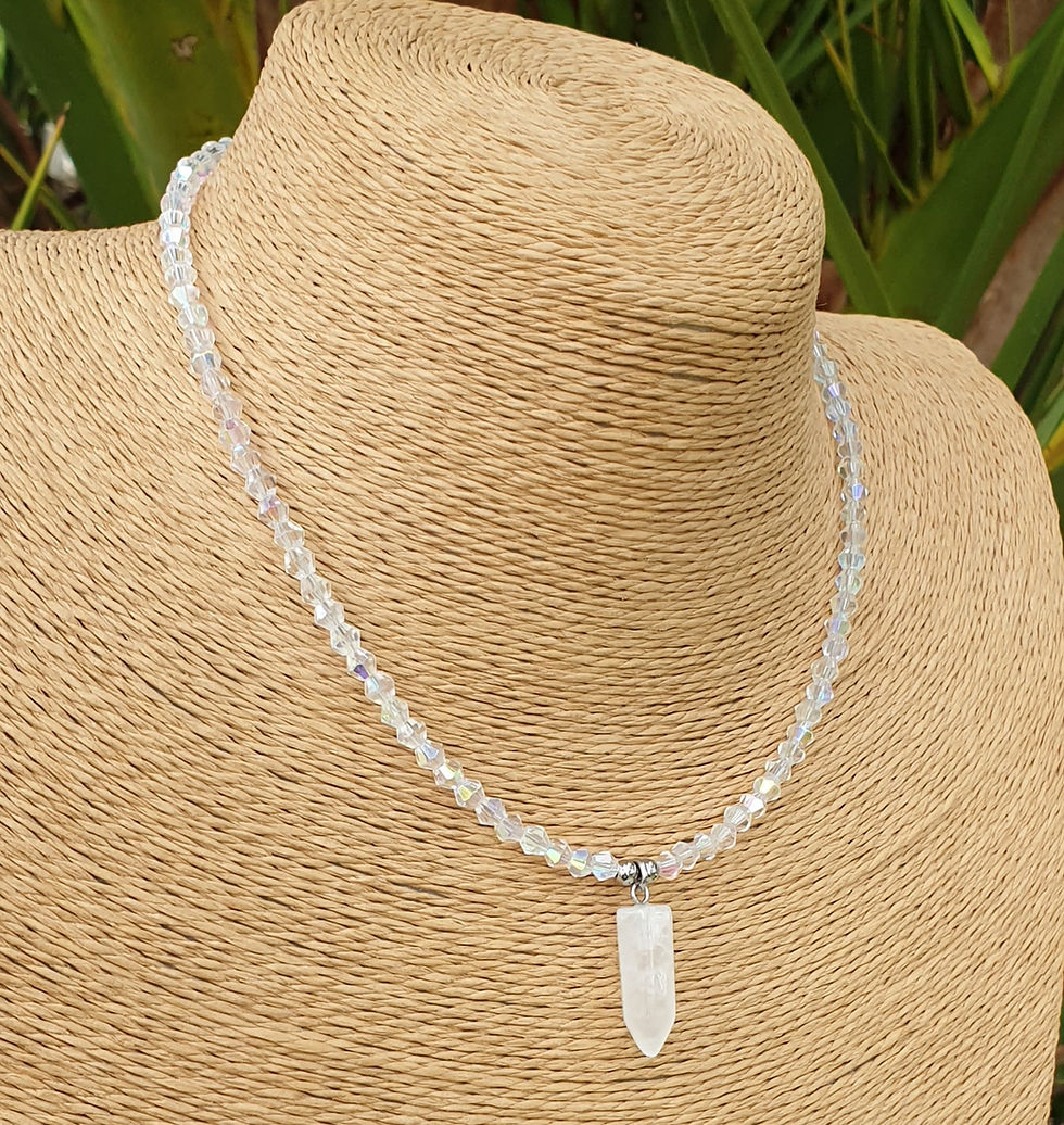 Thumbnail: Clear Quartz Point Necklace 
