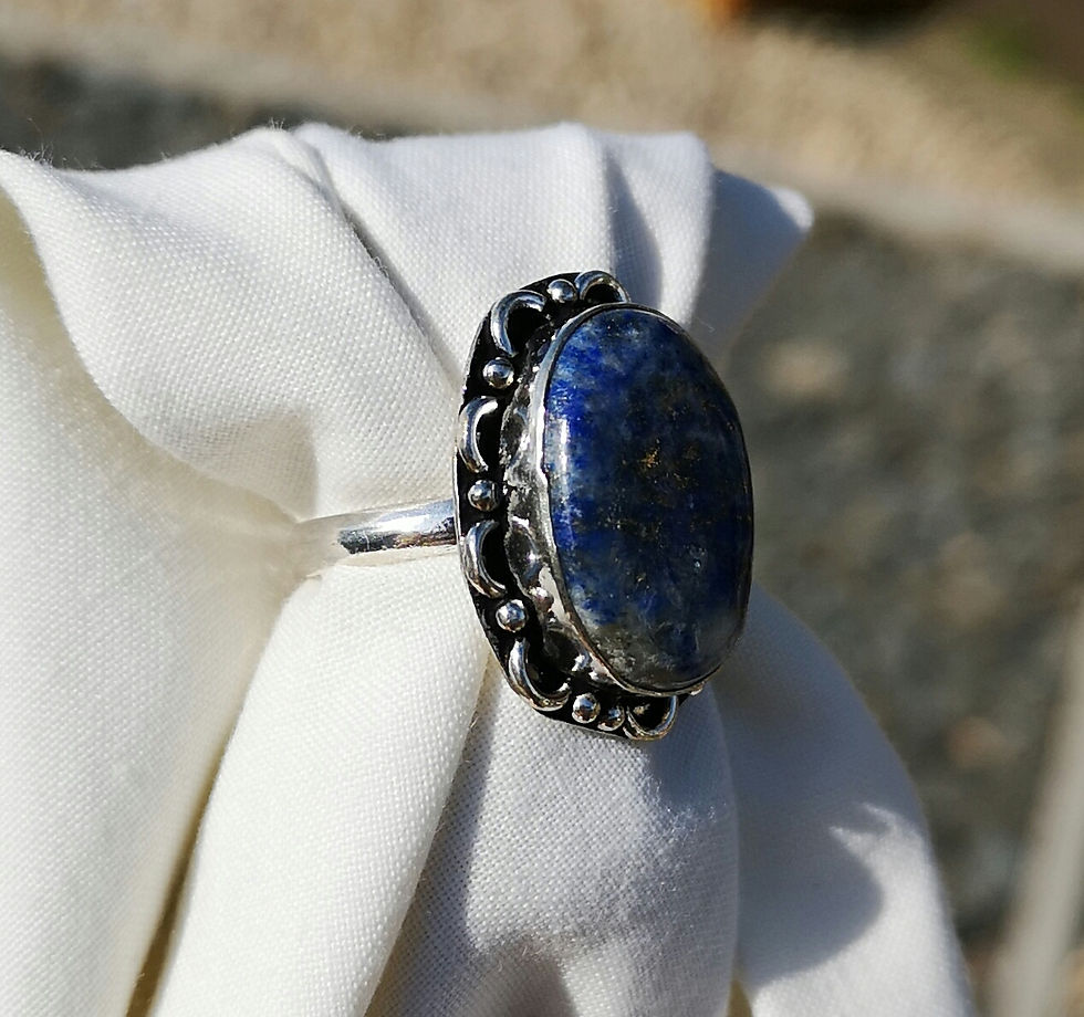 Thumbnail: Lapiz lazuli ring size S