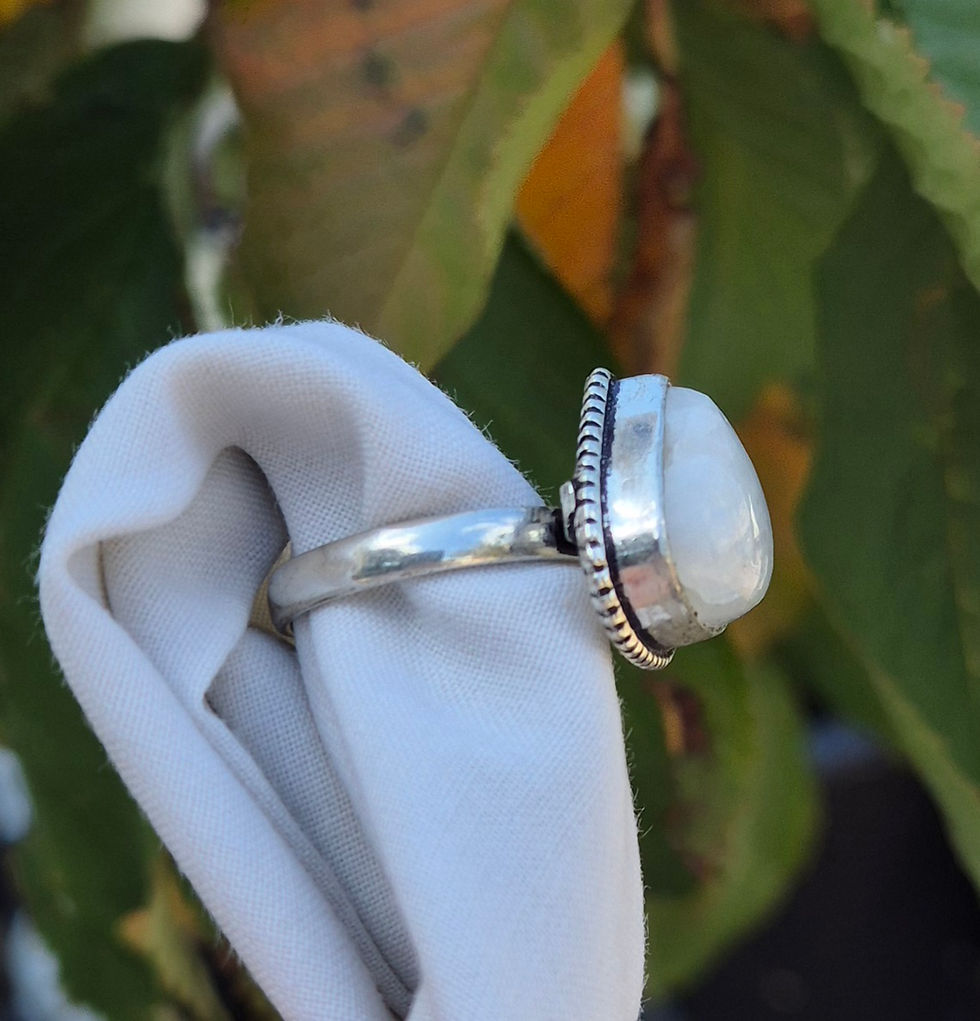 Thumbnail: Moonstone Ring Size R
