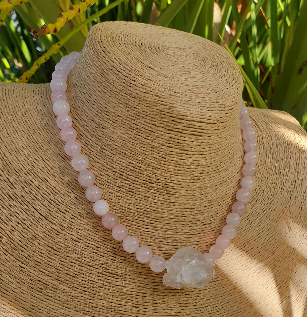 Thumbnail: Rose Quartz necklace 