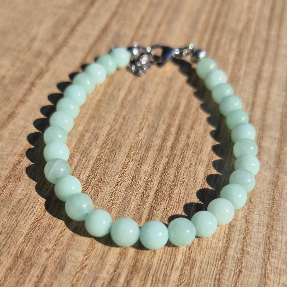 Thumbnail: Aqua Chalcedony Bracelet ~ SILVER 