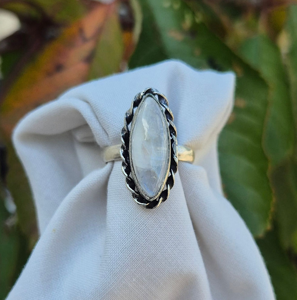 Thumbnail: Moonstone Ring Size Q