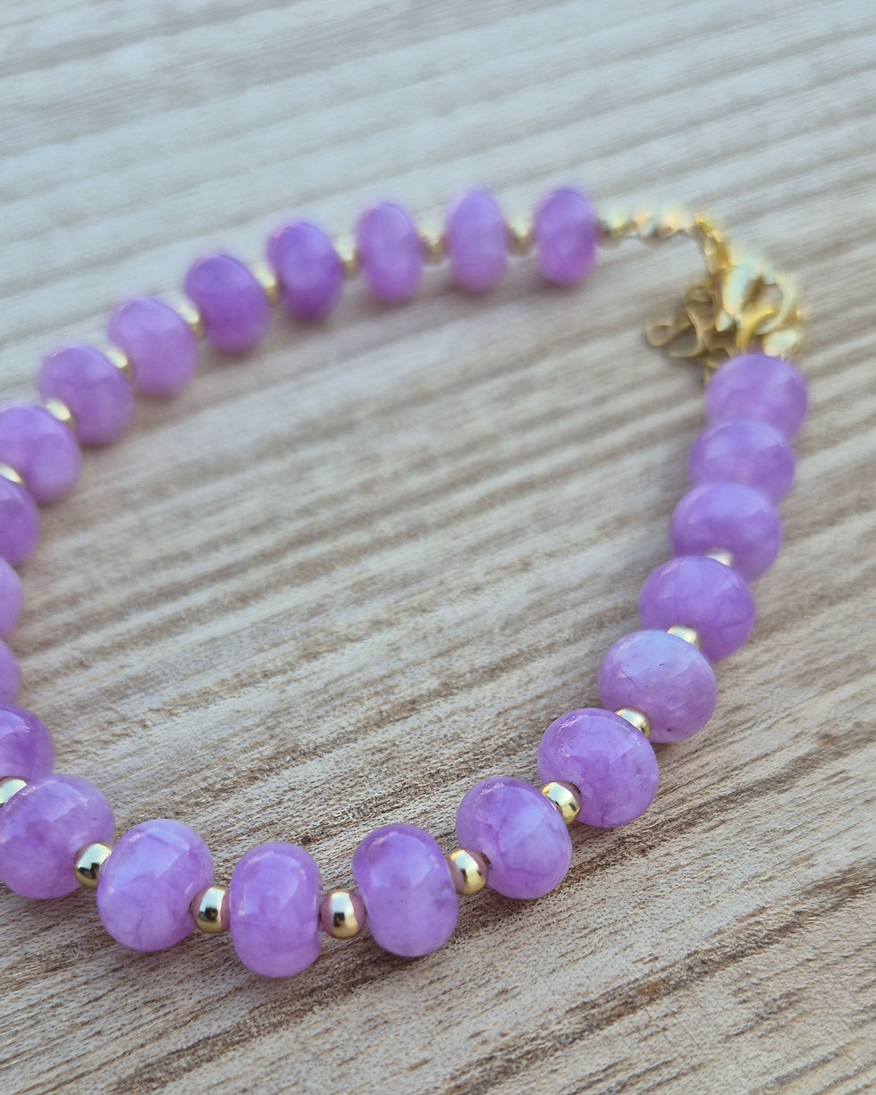 Thumbnail: Amethyst Bracelet ~ GOLD 