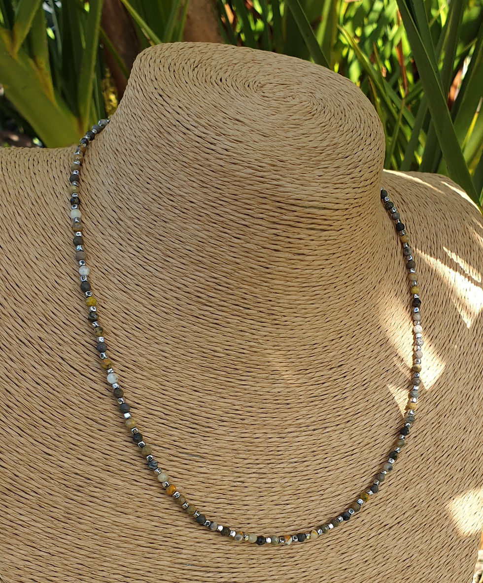 Thumbnail: Bumblebee Jasper necklace 