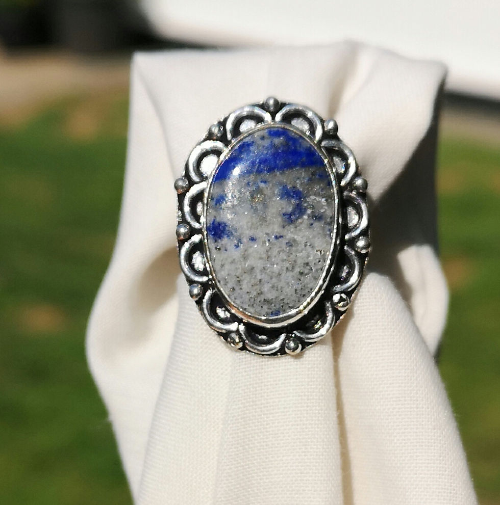 Thumbnail: Lapiz lazuli ring size R