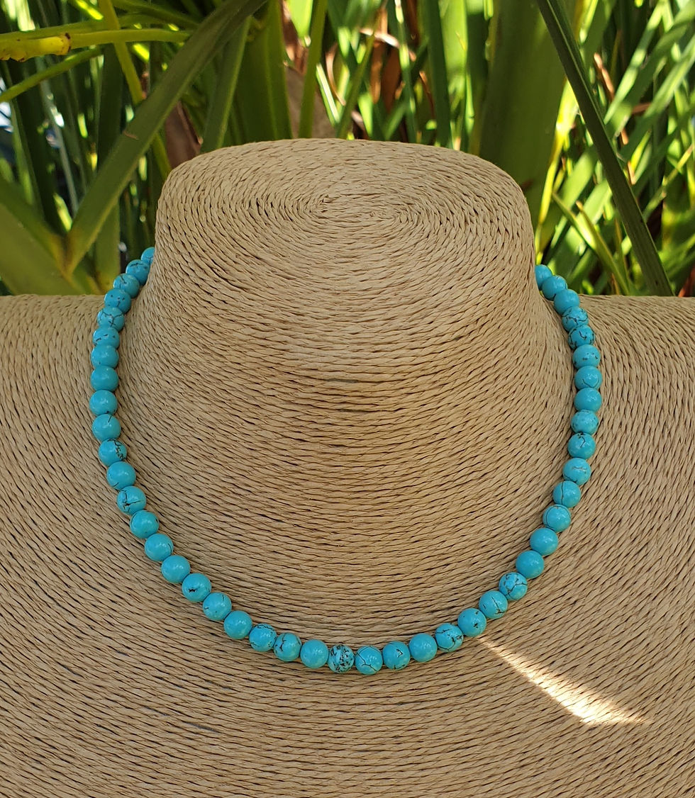 Thumbnail: Turquoise Howlite necklace 
