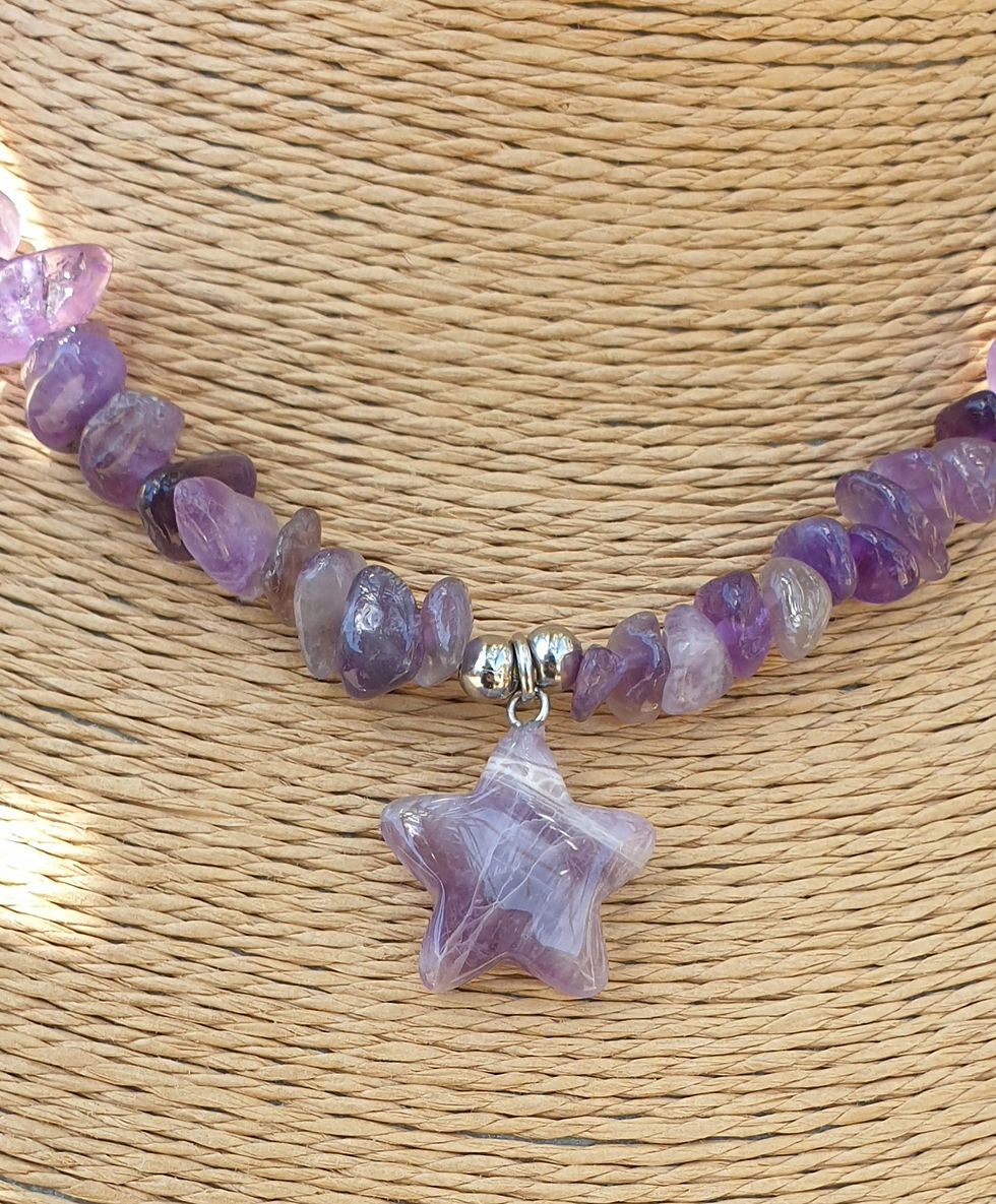 Thumbnail: Amethyst star necklace 