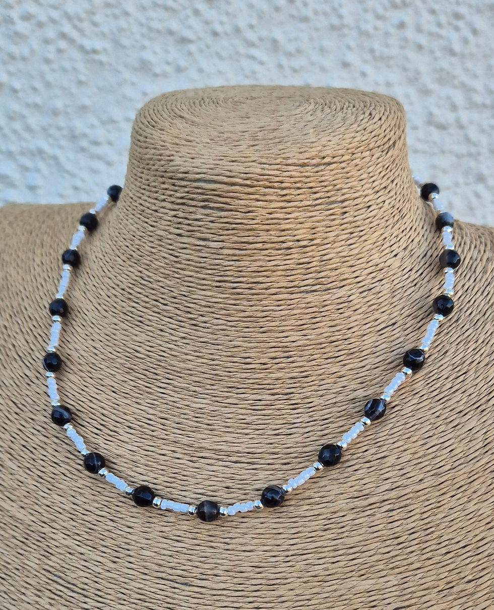 Thumbnail: Black Agate Necklace 