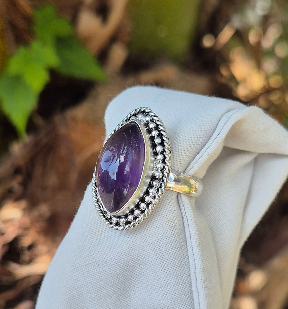 Thumbnail: Amethyst Ring Size V