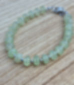 Thumbnail: Prehnite Bracelet ~ SILVER