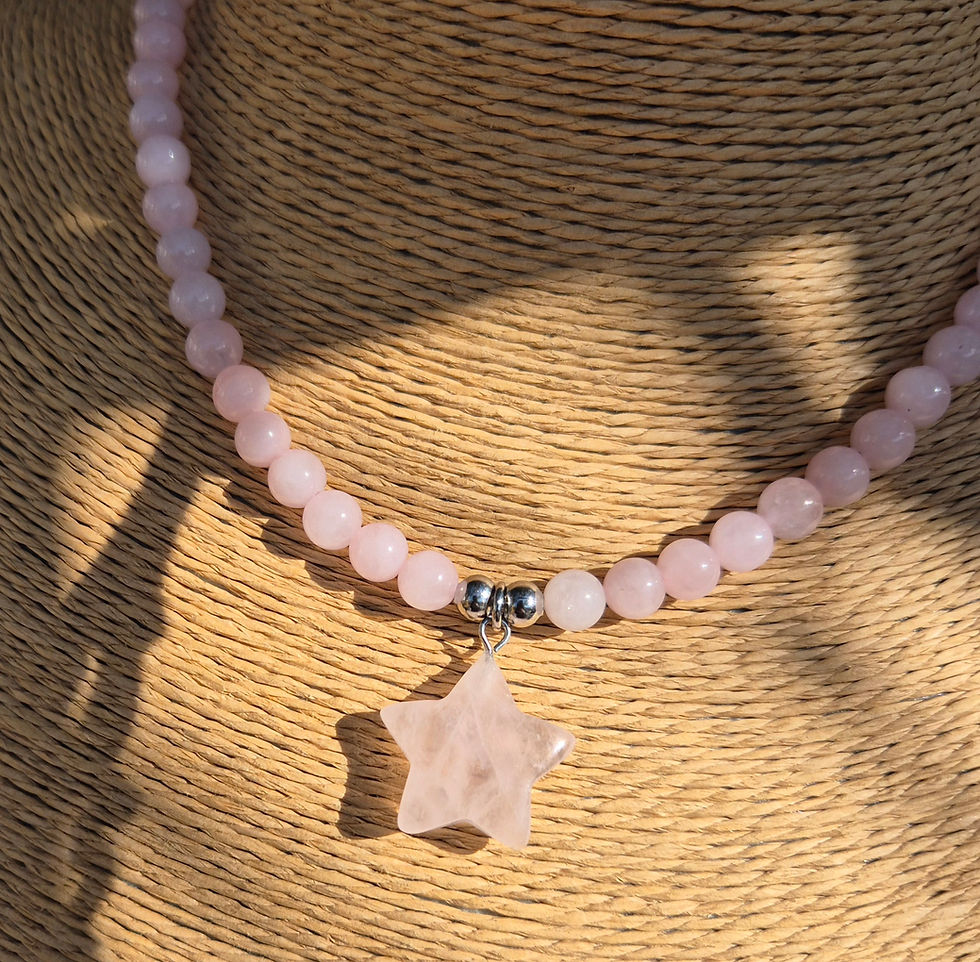 Thumbnail: Rose Quartz star Necklace 
