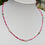 Thumbnail: Glass Crystal necklace PINK