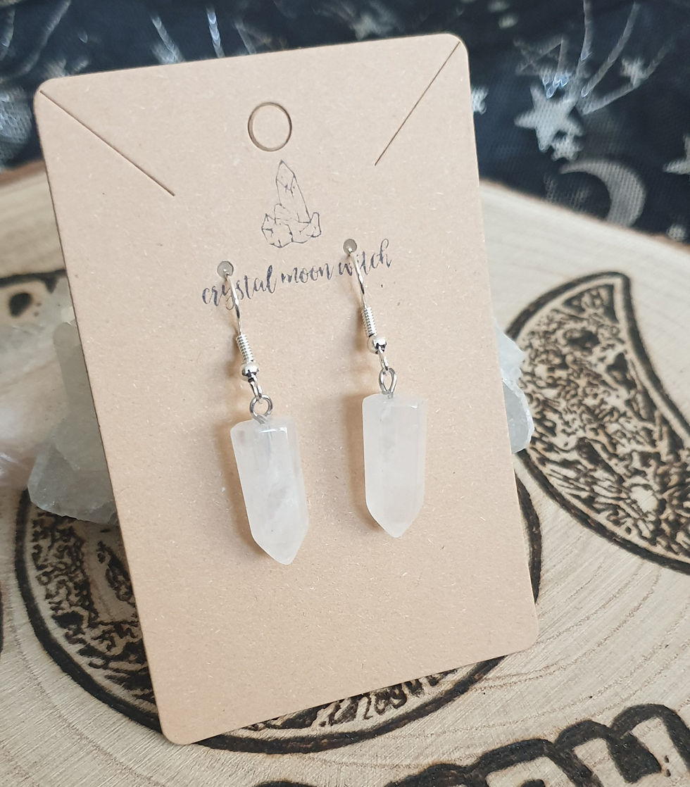 Thumbnail: Clear Quartz point earings 