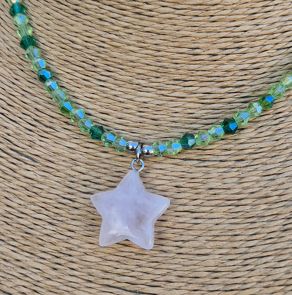 Thumbnail: Rose Quartz star Necklace 