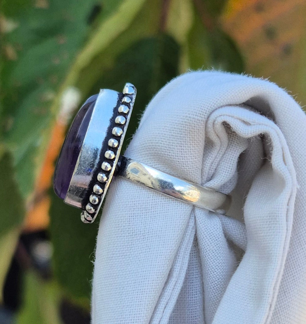 Thumbnail: Amethyst Ring Size N