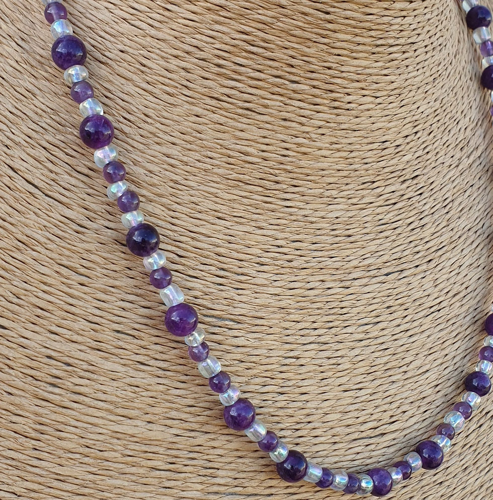 Thumbnail: Amethyst necklace 