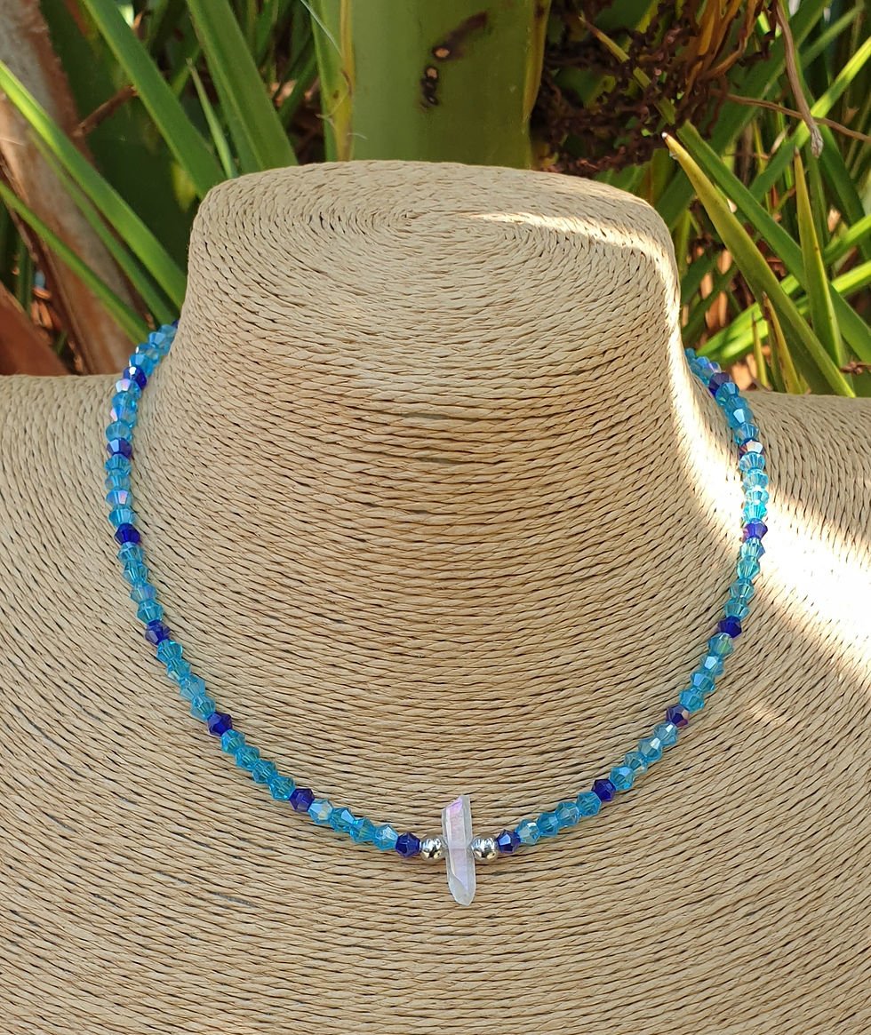 Thumbnail: Angel Aura Quartz necklace 