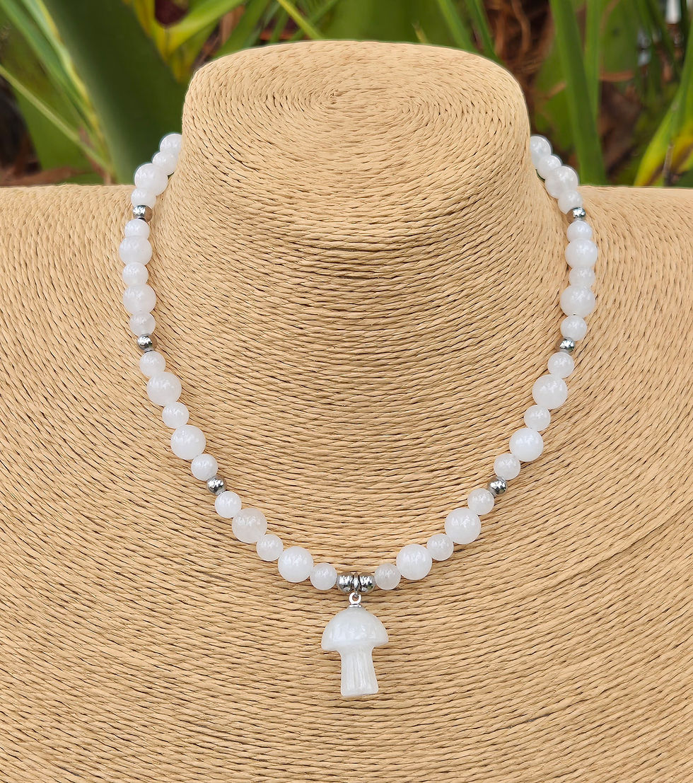 Thumbnail: Clear Quartz Mushroom Necklace 