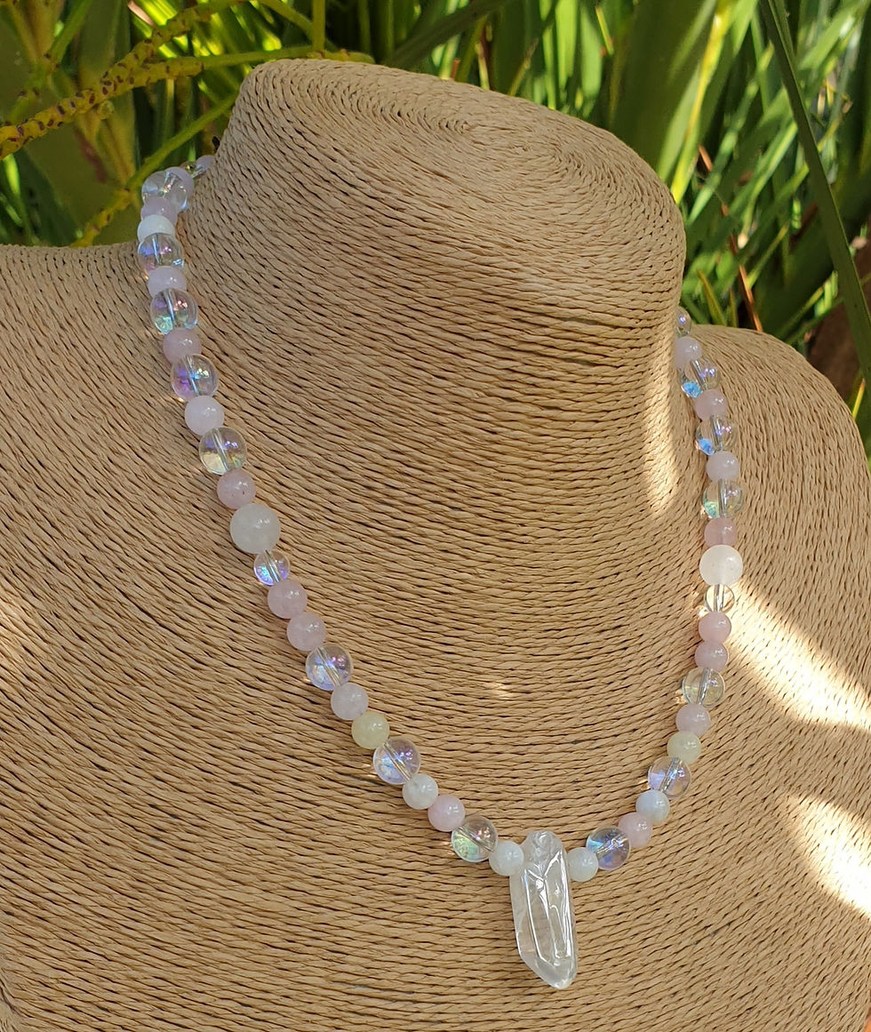 Thumbnail: Angel Aura Quartz necklace 