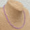 Thumbnail: Glass Crystal necklace LILAC 