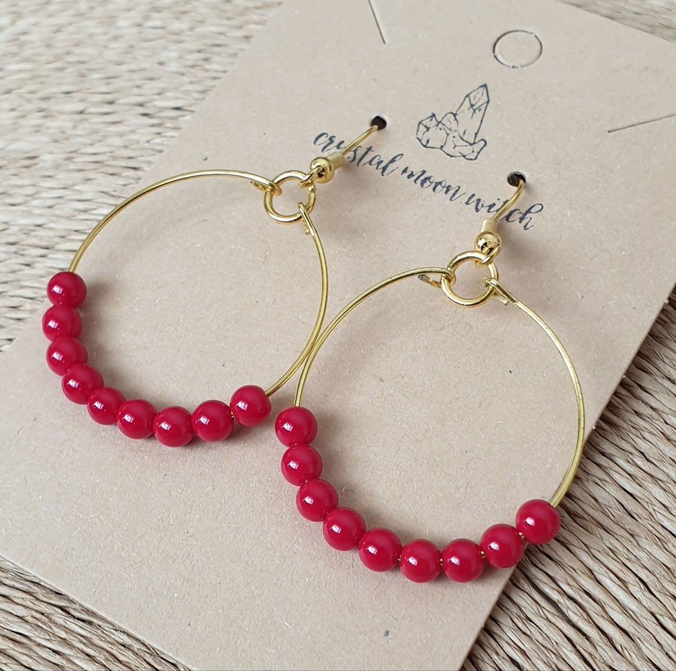 Thumbnail: Red Coral earings 