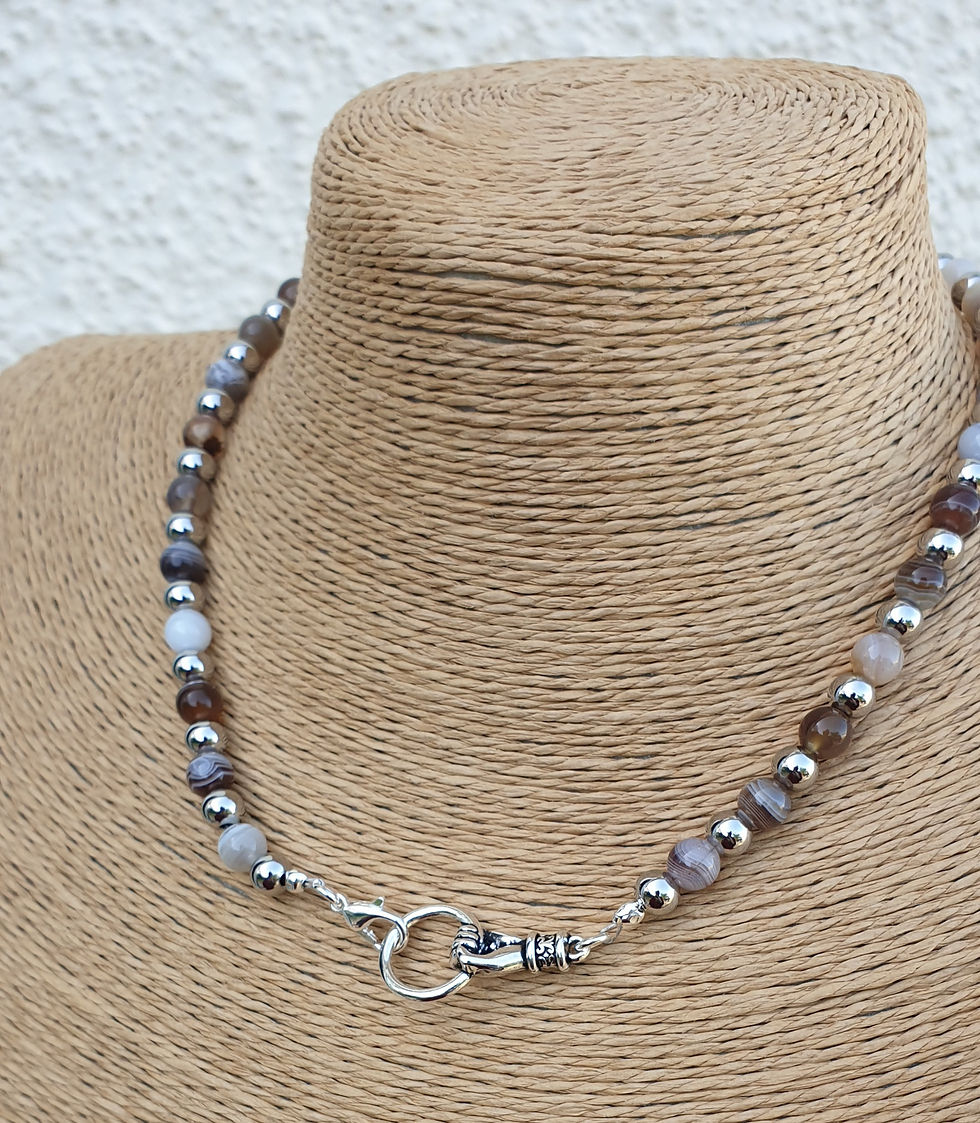 Thumbnail: Botswana Agate necklace 