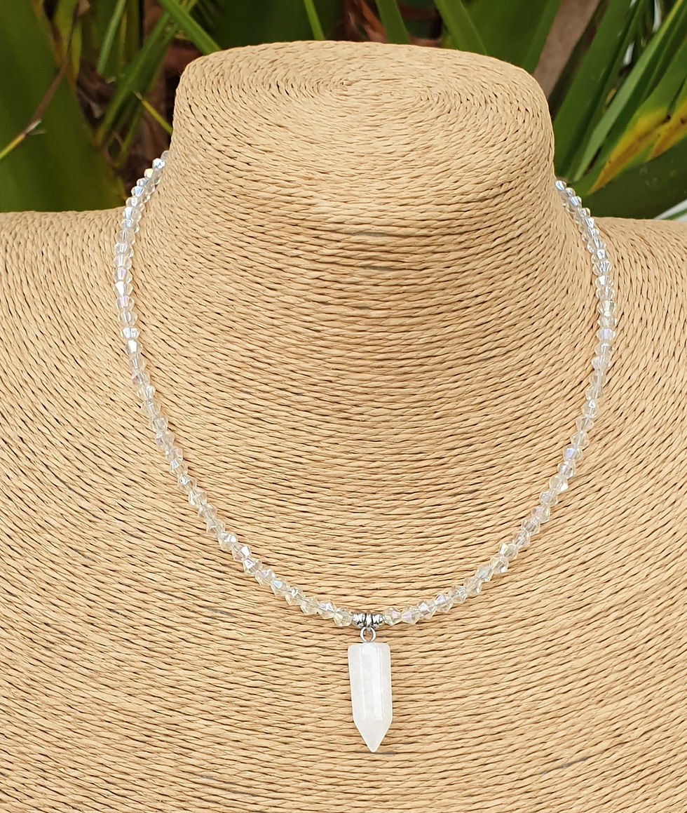 Thumbnail: Clear Quartz point Necklace 