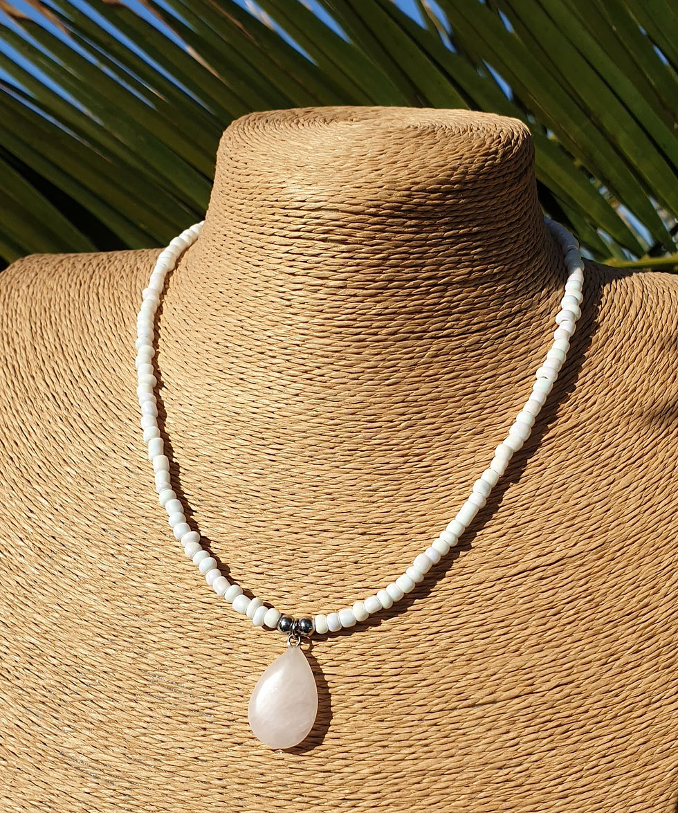 Thumbnail: Rose Quartz necklace 