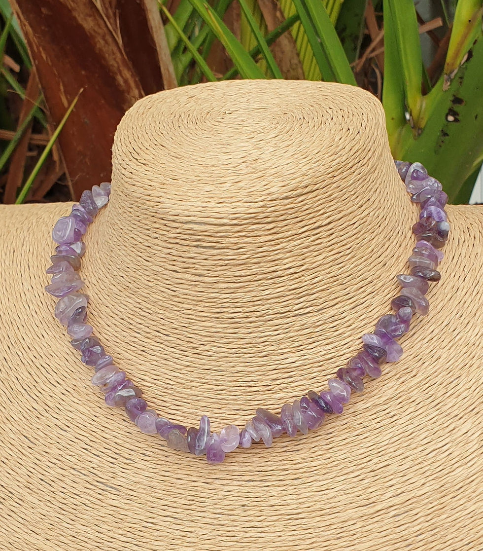 Thumbnail: Amethyst necklace choker