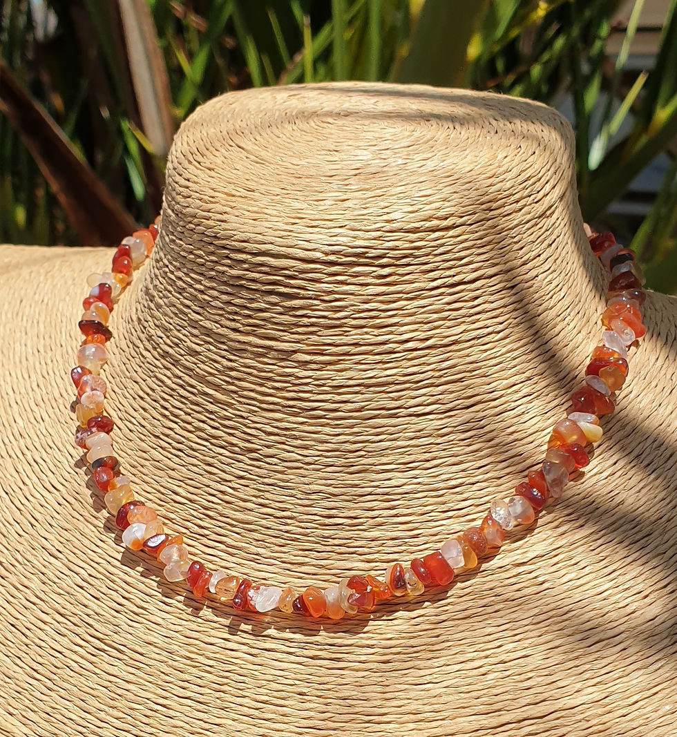 Thumbnail: Carnelian necklace 