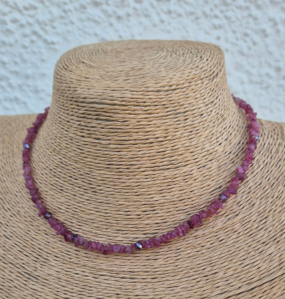 Thumbnail: Pink Tourmaline Necklace Choker 