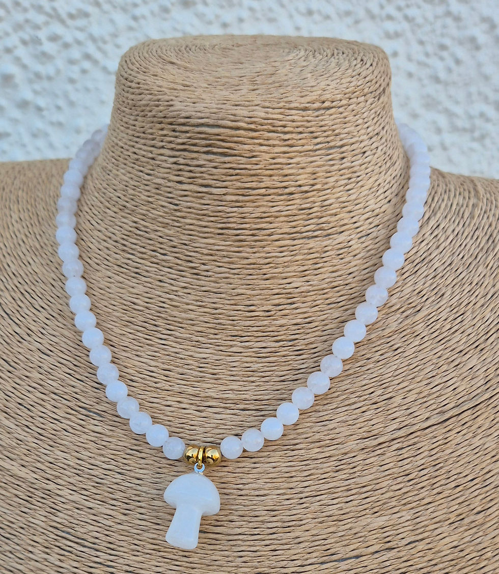 Thumbnail: Clear Quartz Mushroom Necklace 