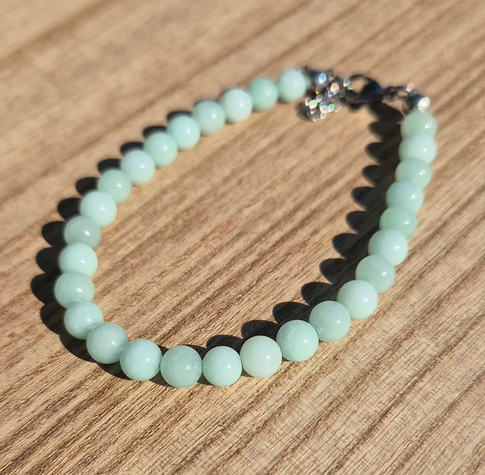 Thumbnail: Aqua Chalcedony Bracelet ~ SILVER 