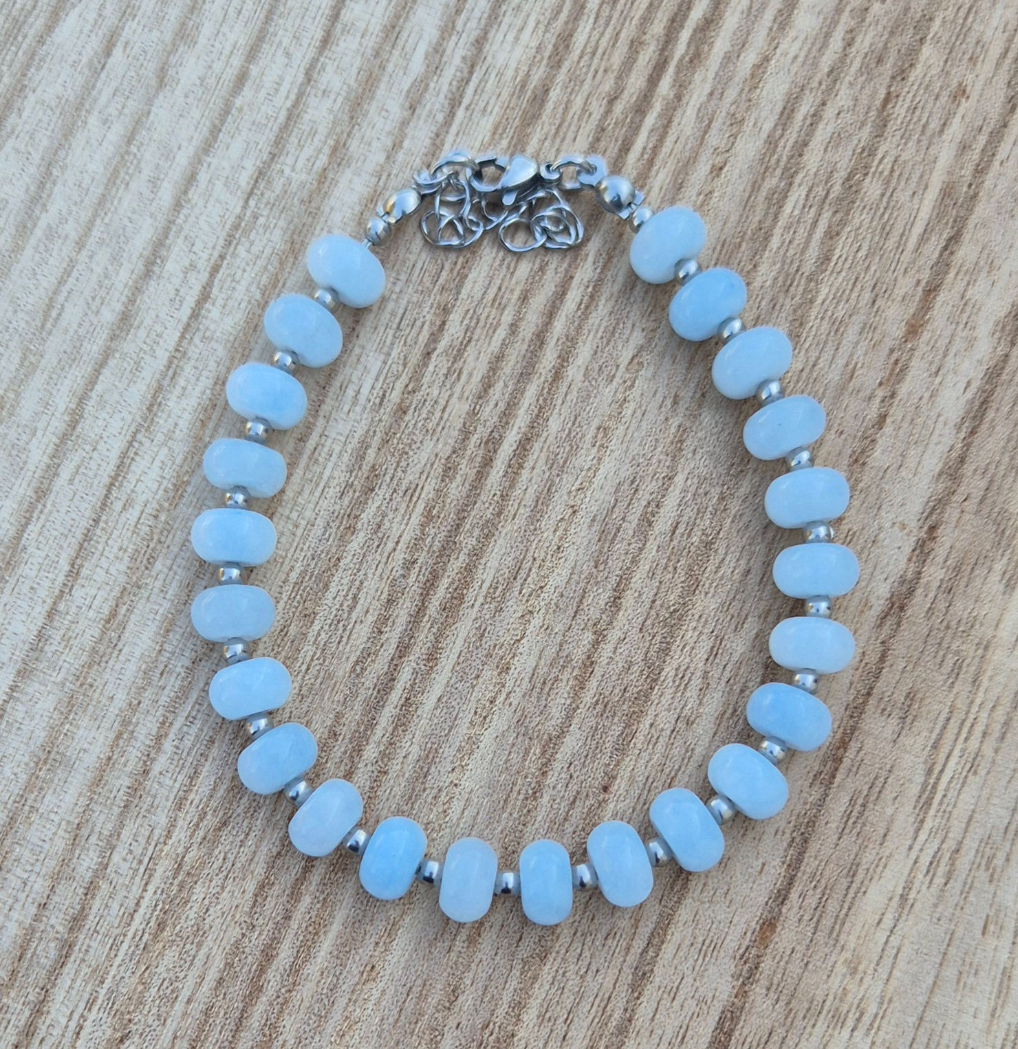 Aquamarine Bracelet ~ SILVER 