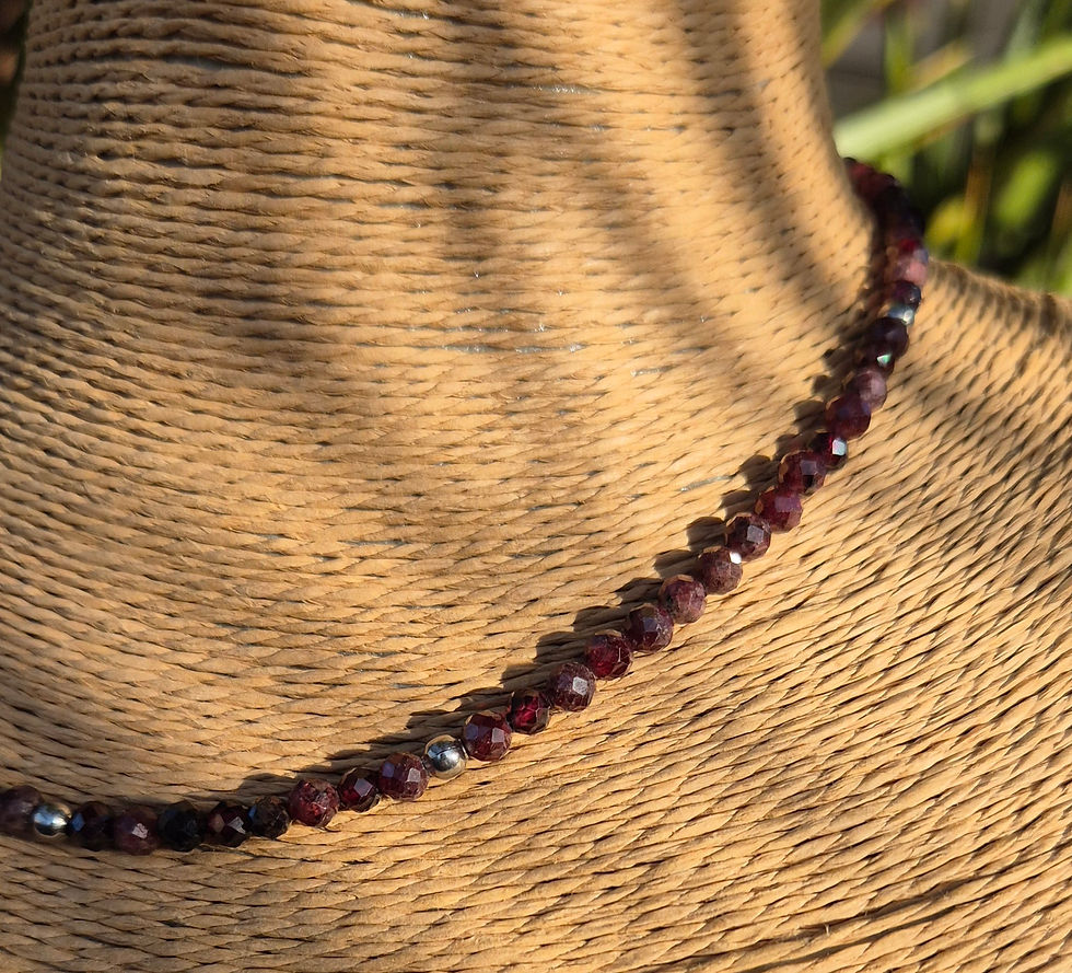 Thumbnail: Red Garnet Necklace 