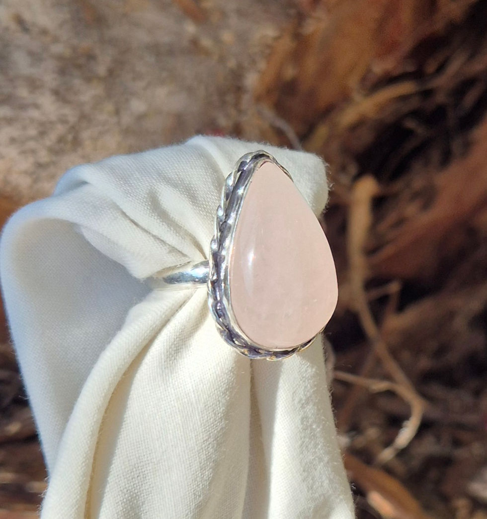 Thumbnail: Rose Quartz Ring Size S