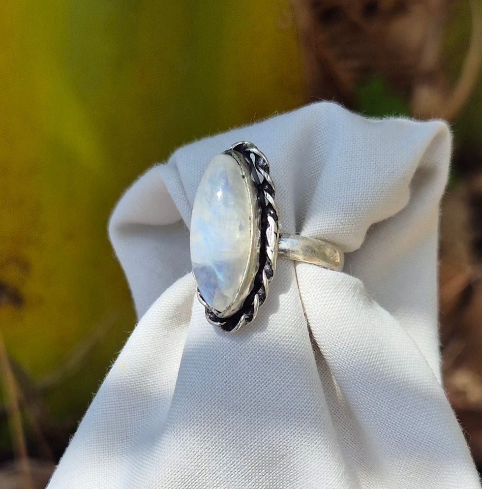 Thumbnail: Moonstone Ring Size Q