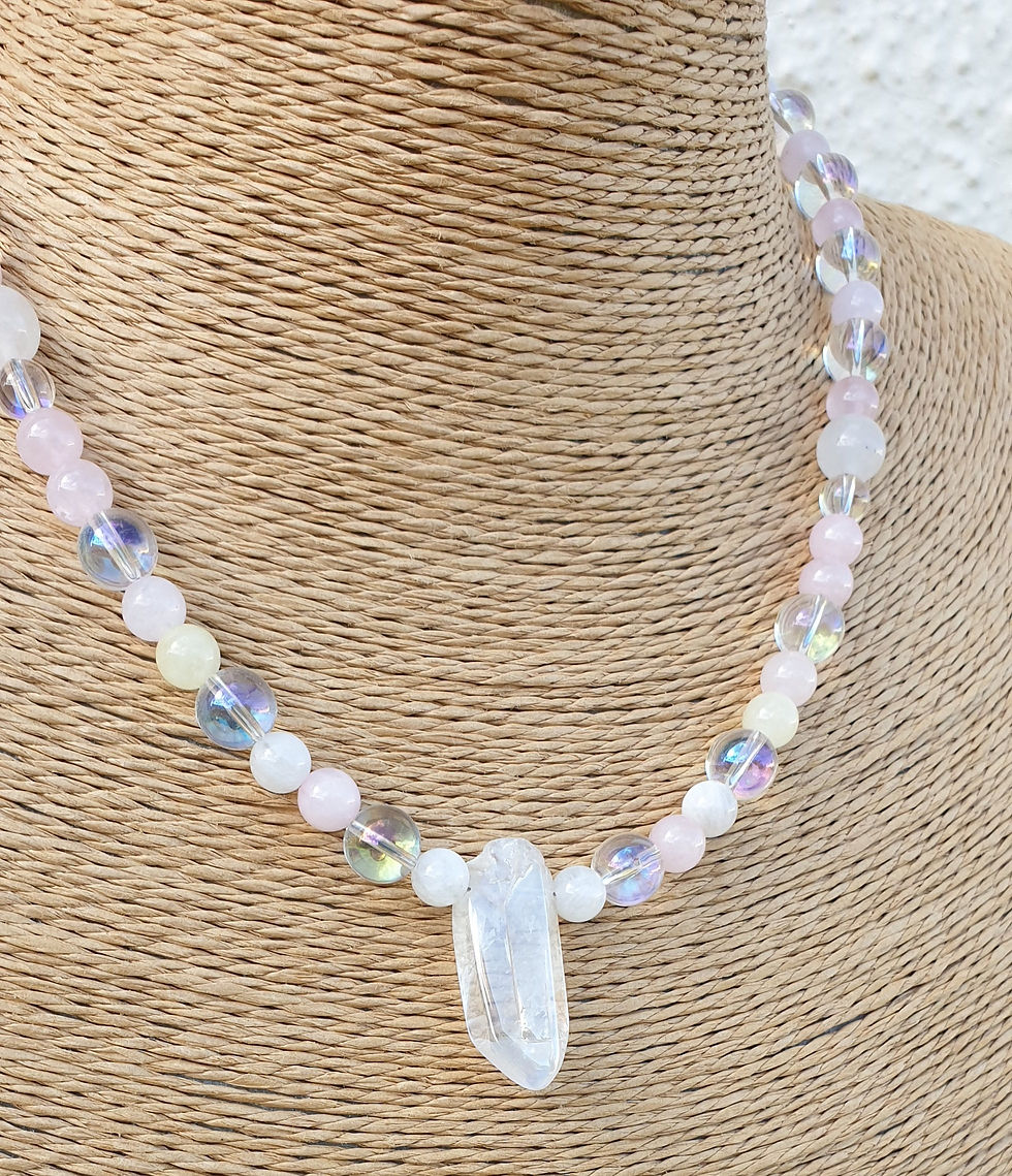 Thumbnail: Angel Aura Quartz necklace 