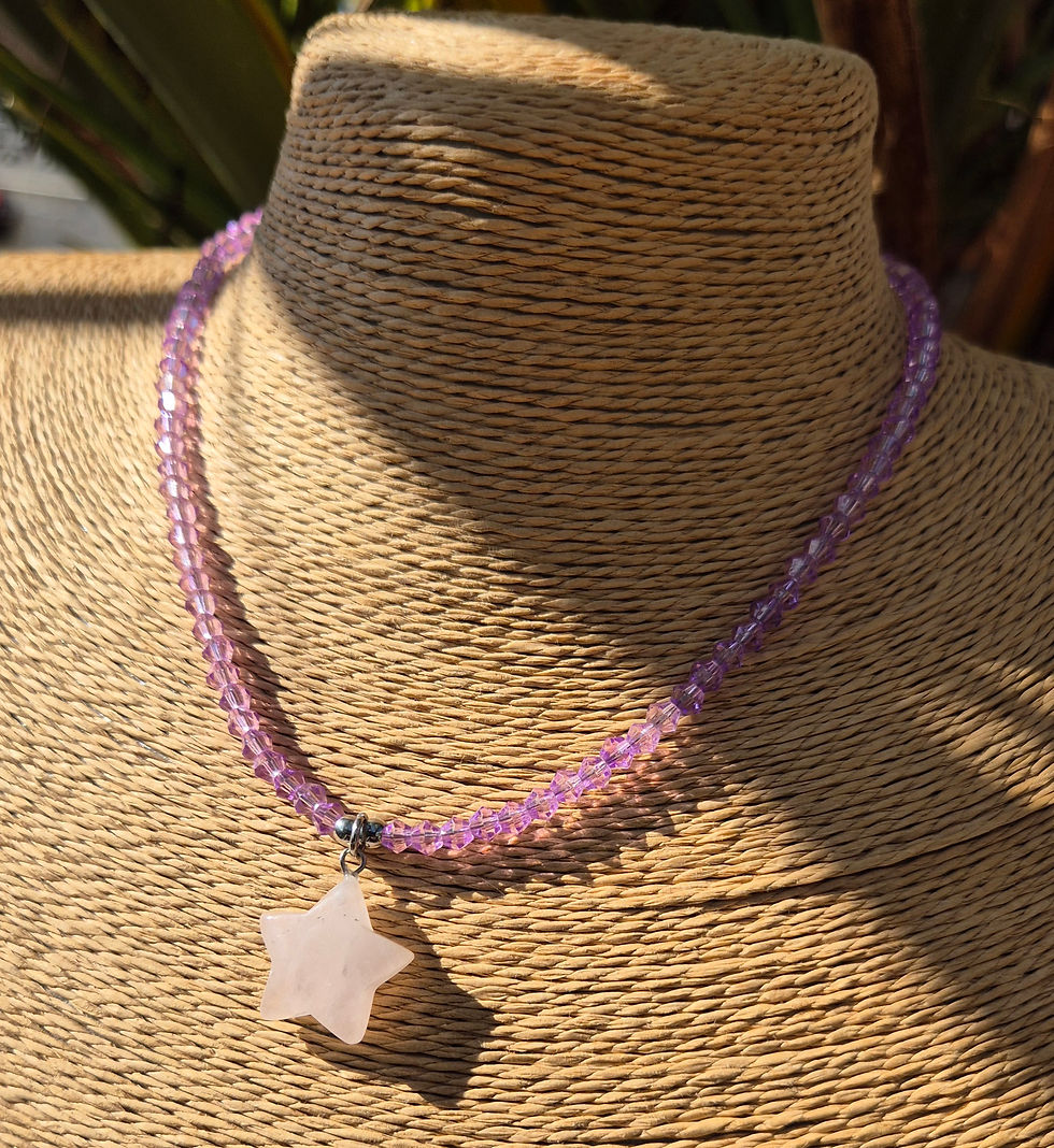 Thumbnail: Rose Quartz star Necklace 
