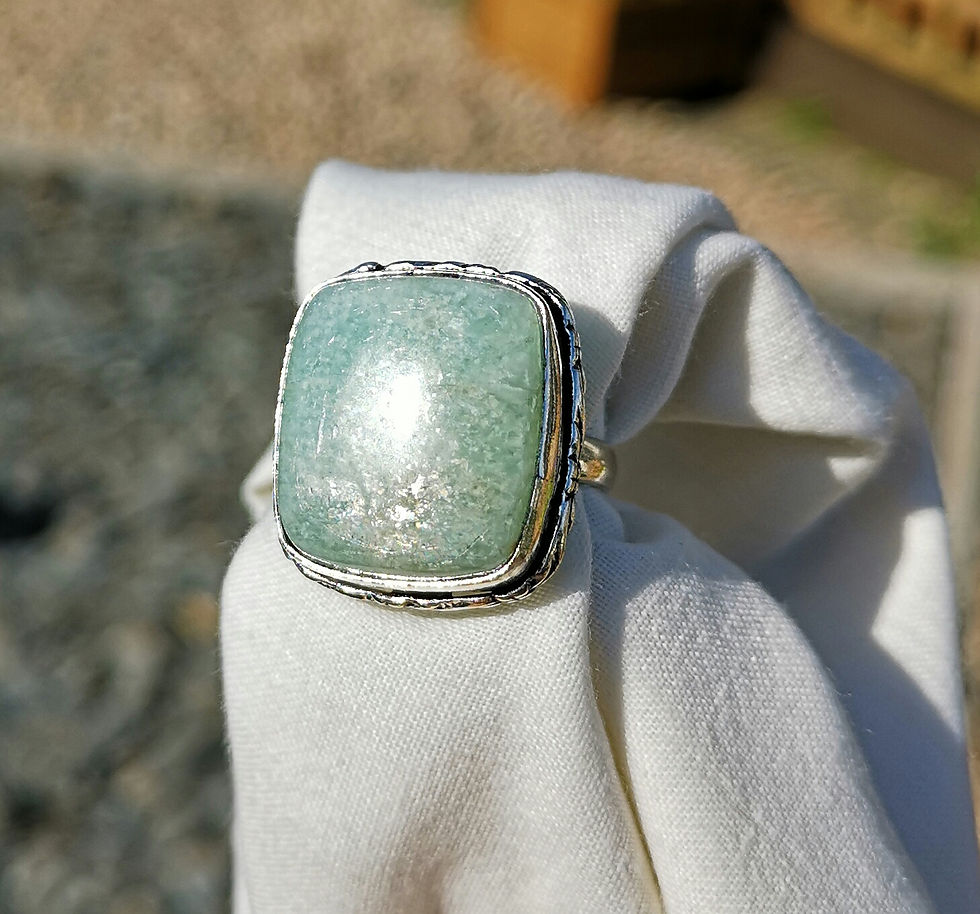 Thumbnail: Amazonite ring size P