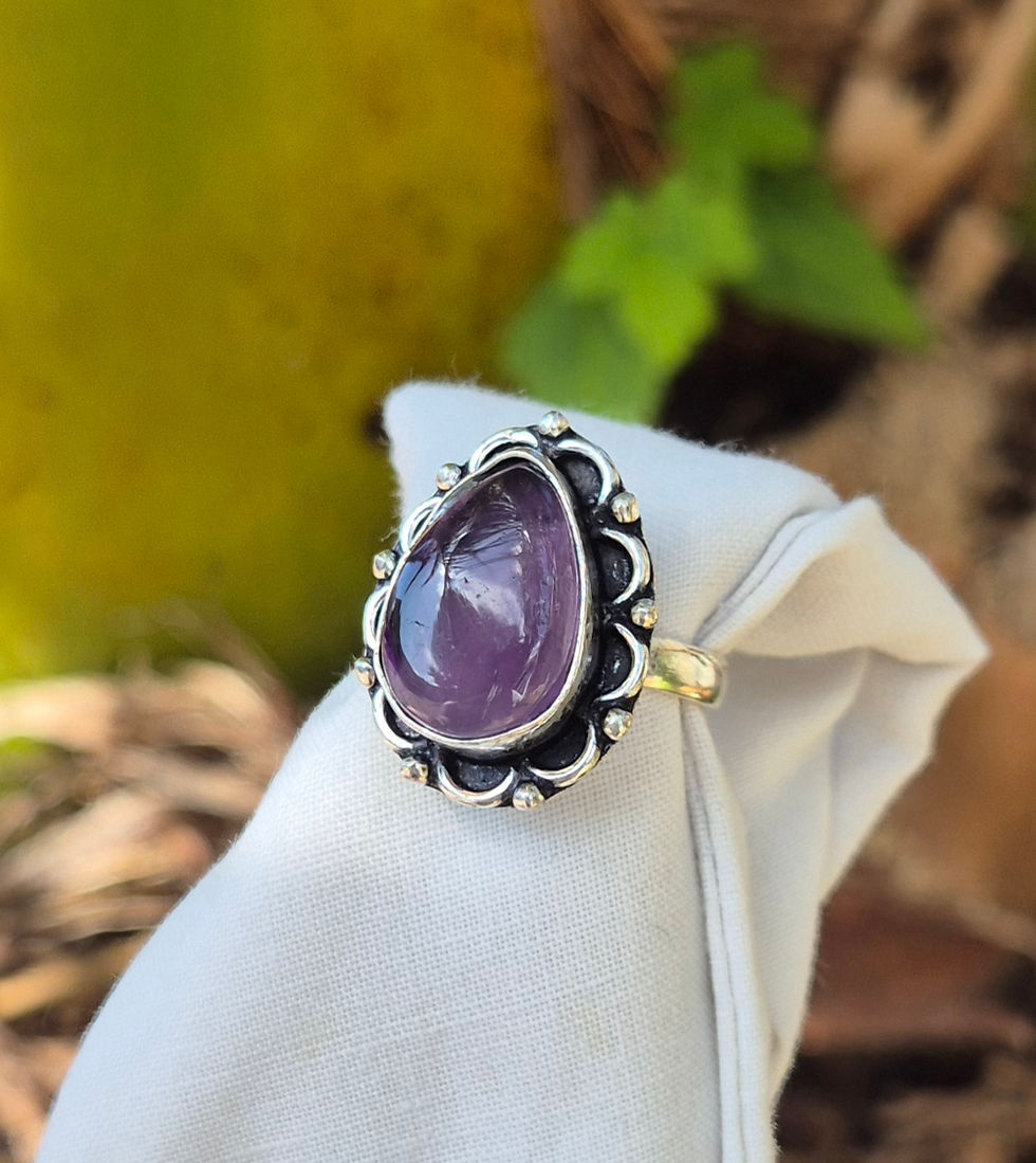 Thumbnail: Amethyst Ring Size P