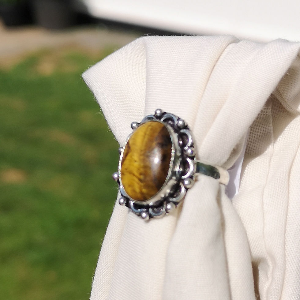 Thumbnail: Tigers eye ring size O