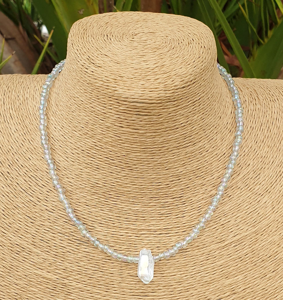 Thumbnail: Angel Aura Quartz necklace 