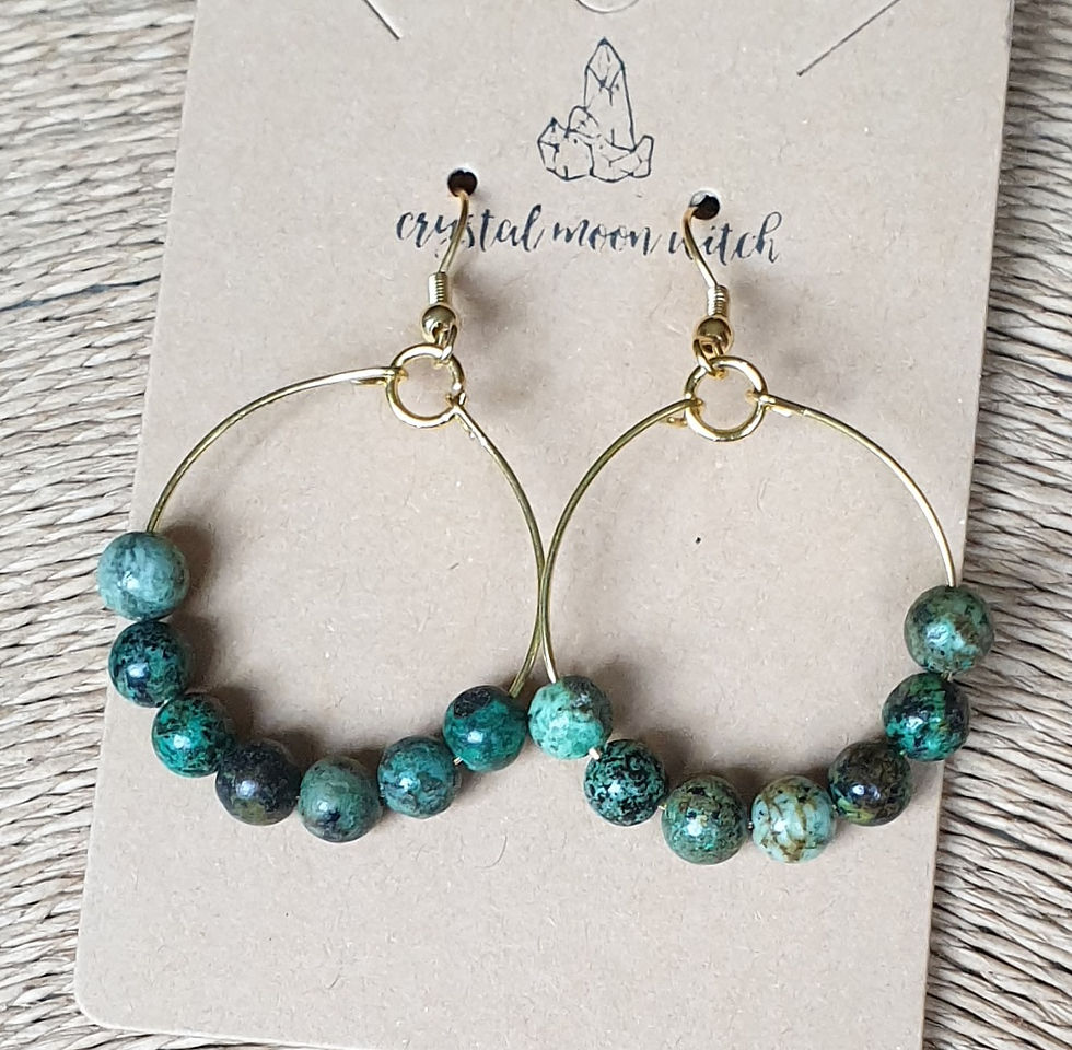 Thumbnail: African Turquoise earings 