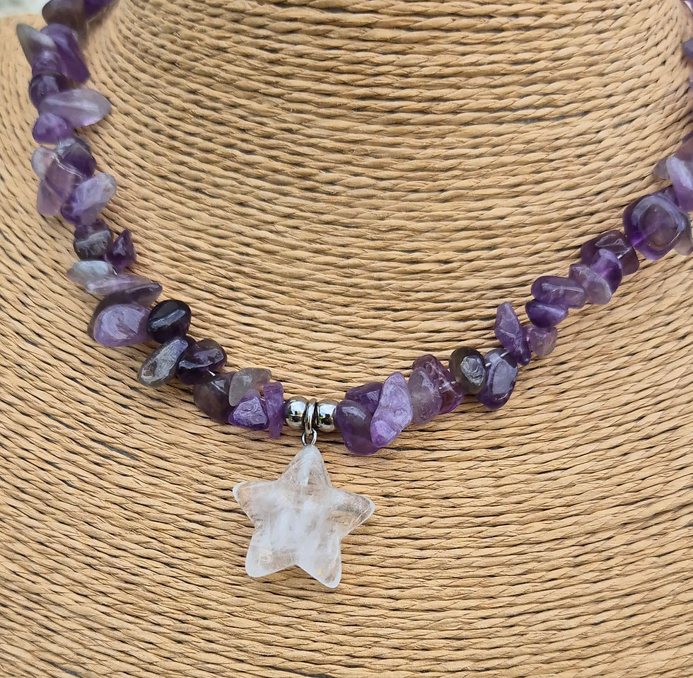 Thumbnail: Amethyst star Necklace 