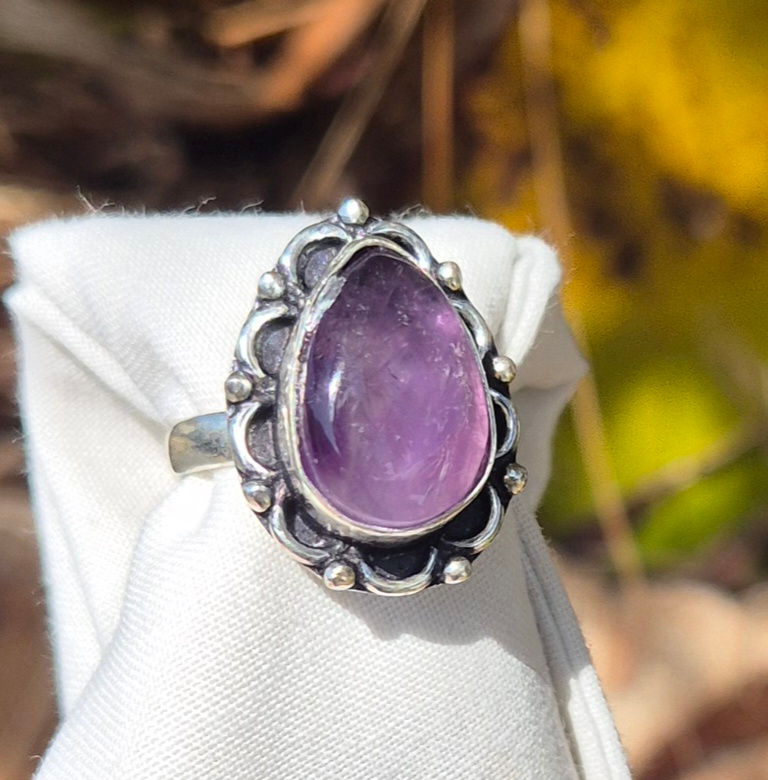 Thumbnail: Amethyst Ring Size P