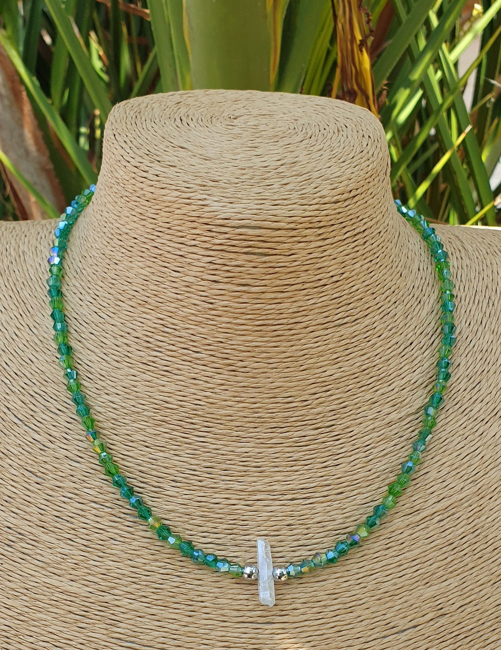 Thumbnail: Angel Aura Quartz necklace 