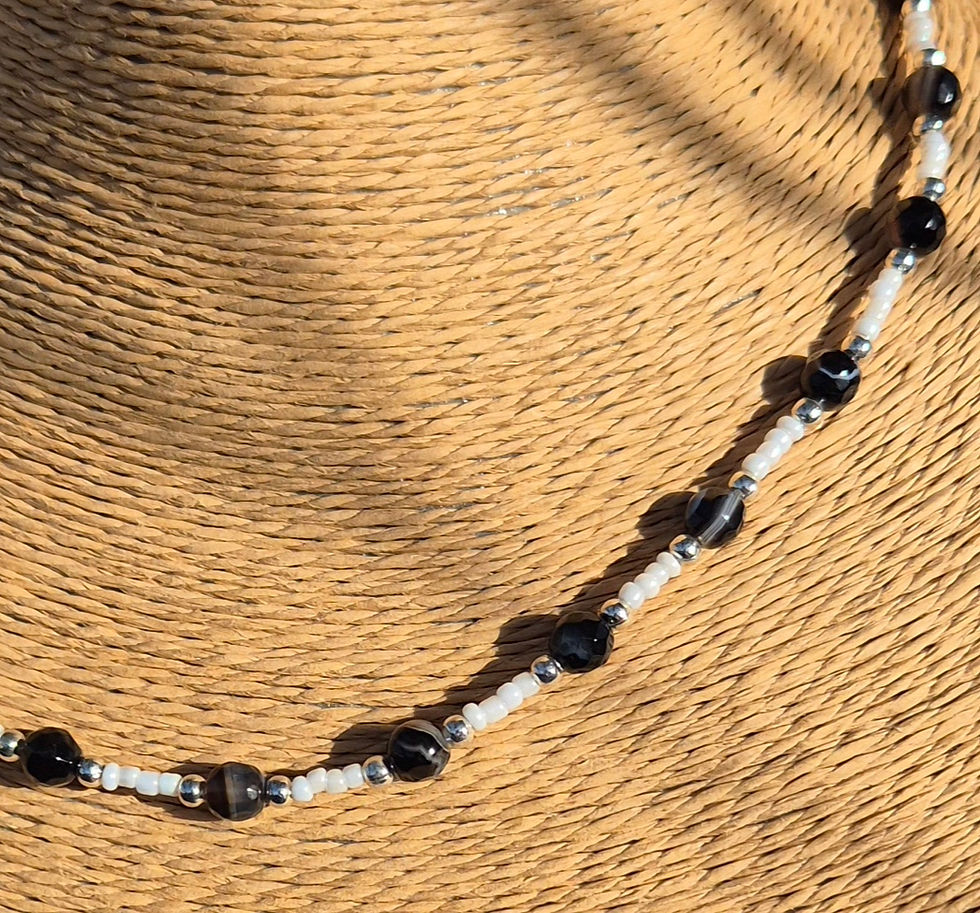 Thumbnail: Black Agate Necklace 