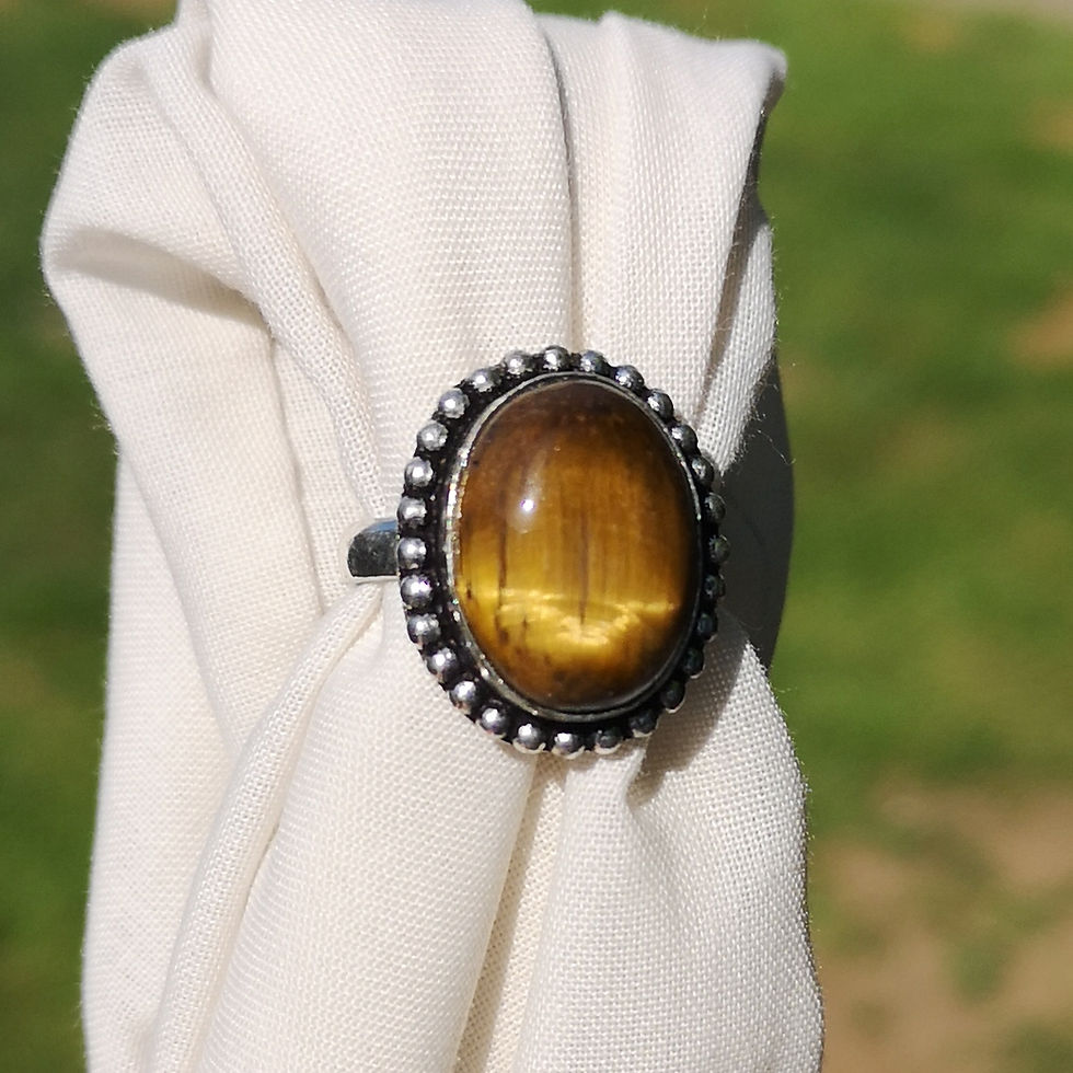 Thumbnail: Tigers eye ring size N